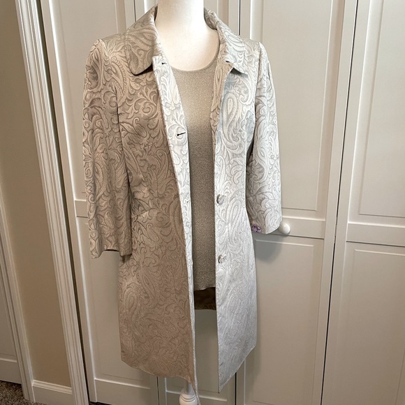 Ann Taylor Loft Paisley Long Jacket - Picture 1 of 8